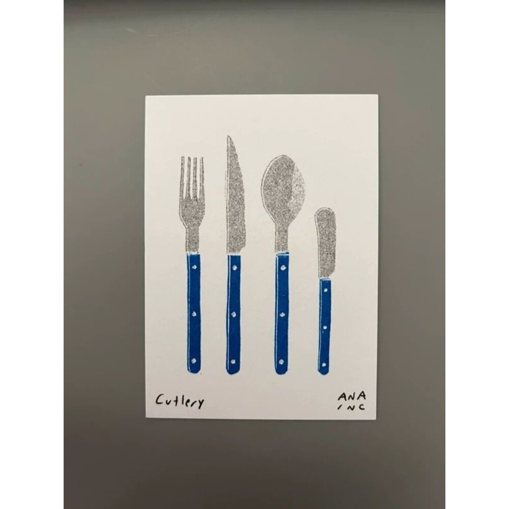 Ana Inciardi Mini Print - Cutlery